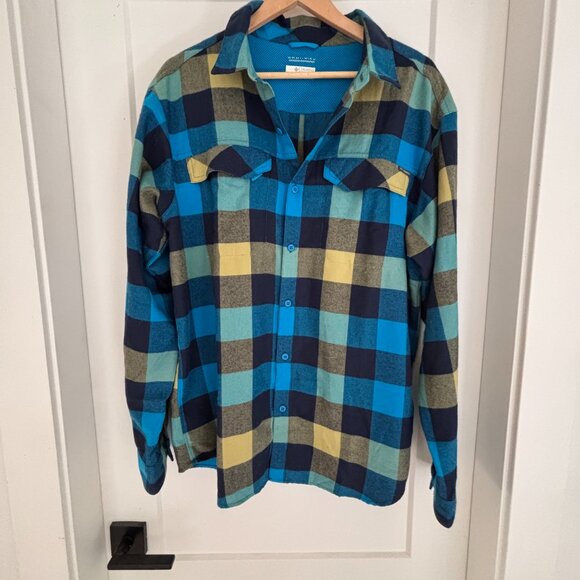 Men's Columbia Omni-Wick Flannel Shirt - Picture 1 of 4